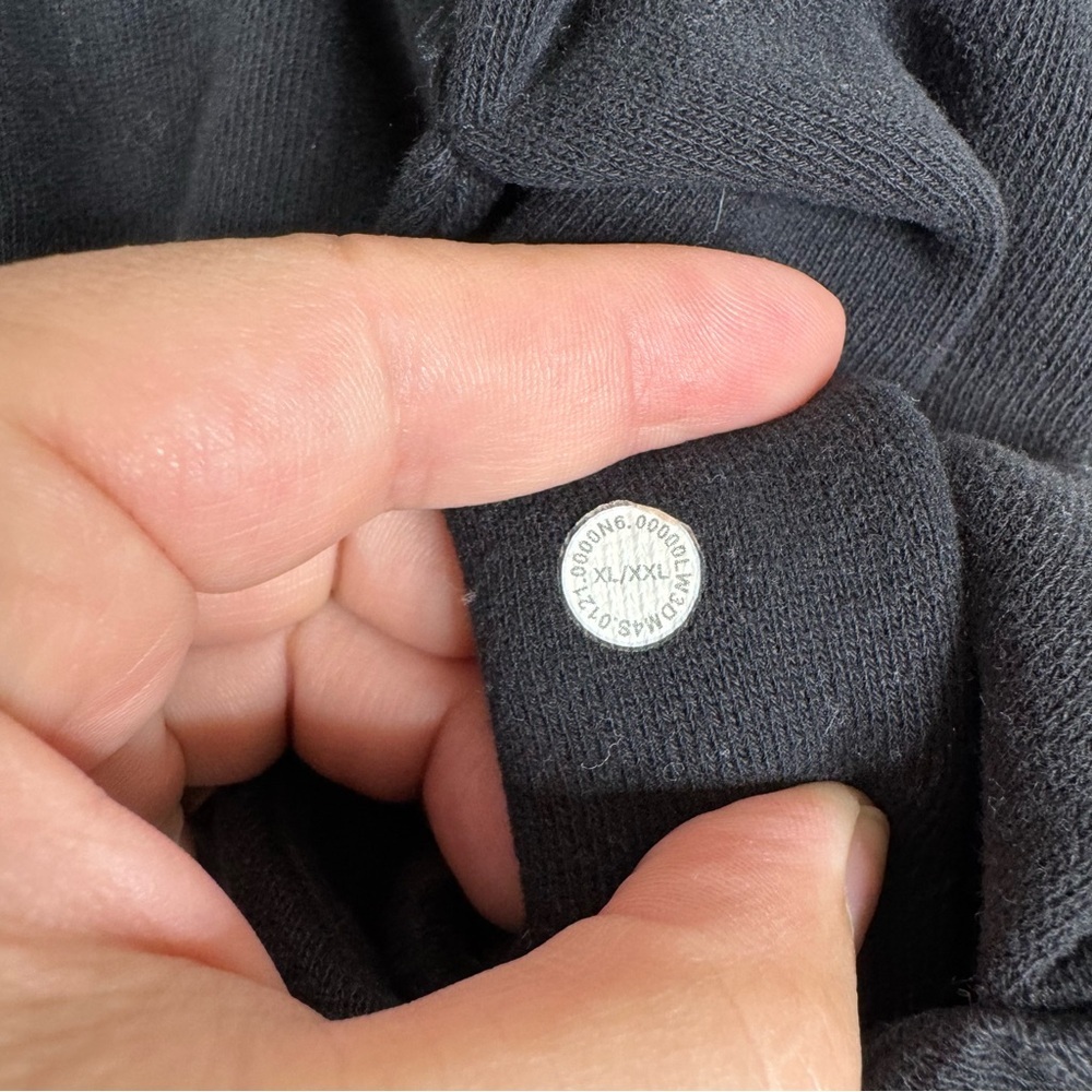 Lululemon Scuba Oversized 1/2 Zip Hoodie Black Size Xlarge/Xxlarge - Picture 8 of 9